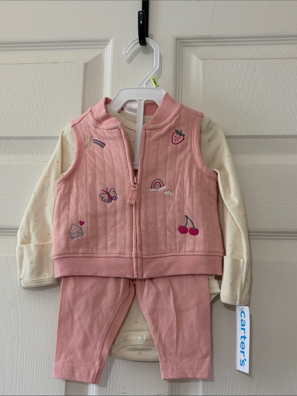 Carter's Pink Quilted Vest & Legging Set for Kids